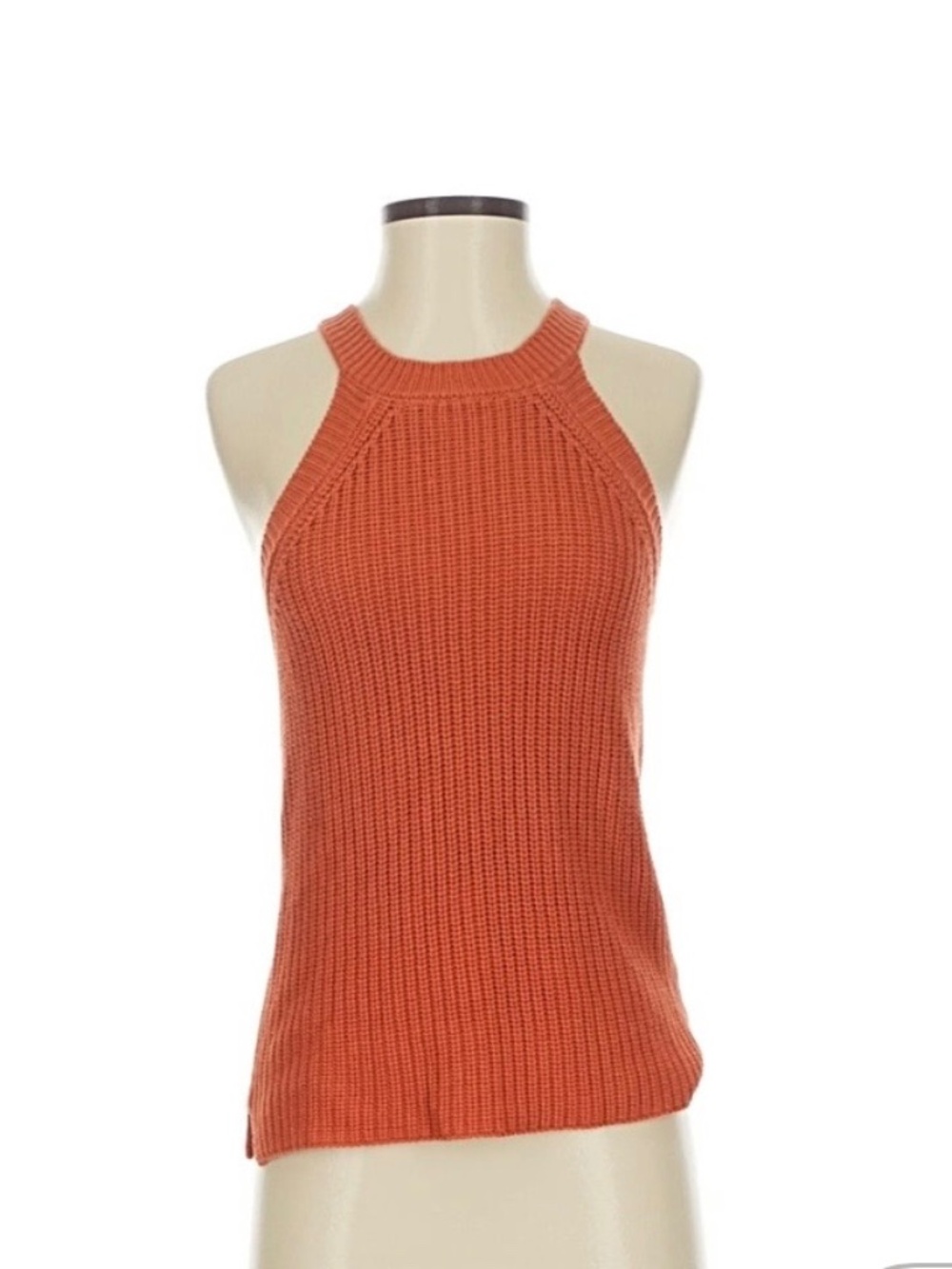 Sweater halter top orange size Small